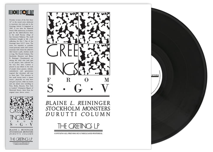 Blaine L Reininger, Stockholm Monsters, The Durutti Column - Greetings From SGV | LP Negro
