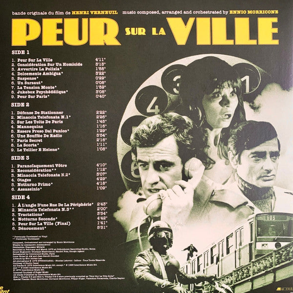 Ennio Morricone – Peur Sur La Ville| (RSD20)