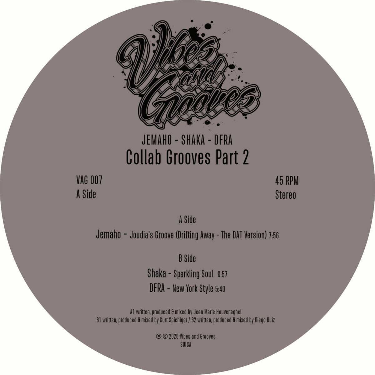 Jemaho / Shaka / Dfra - Collab Grooves Part 2 180 Gram Vinyl 12"