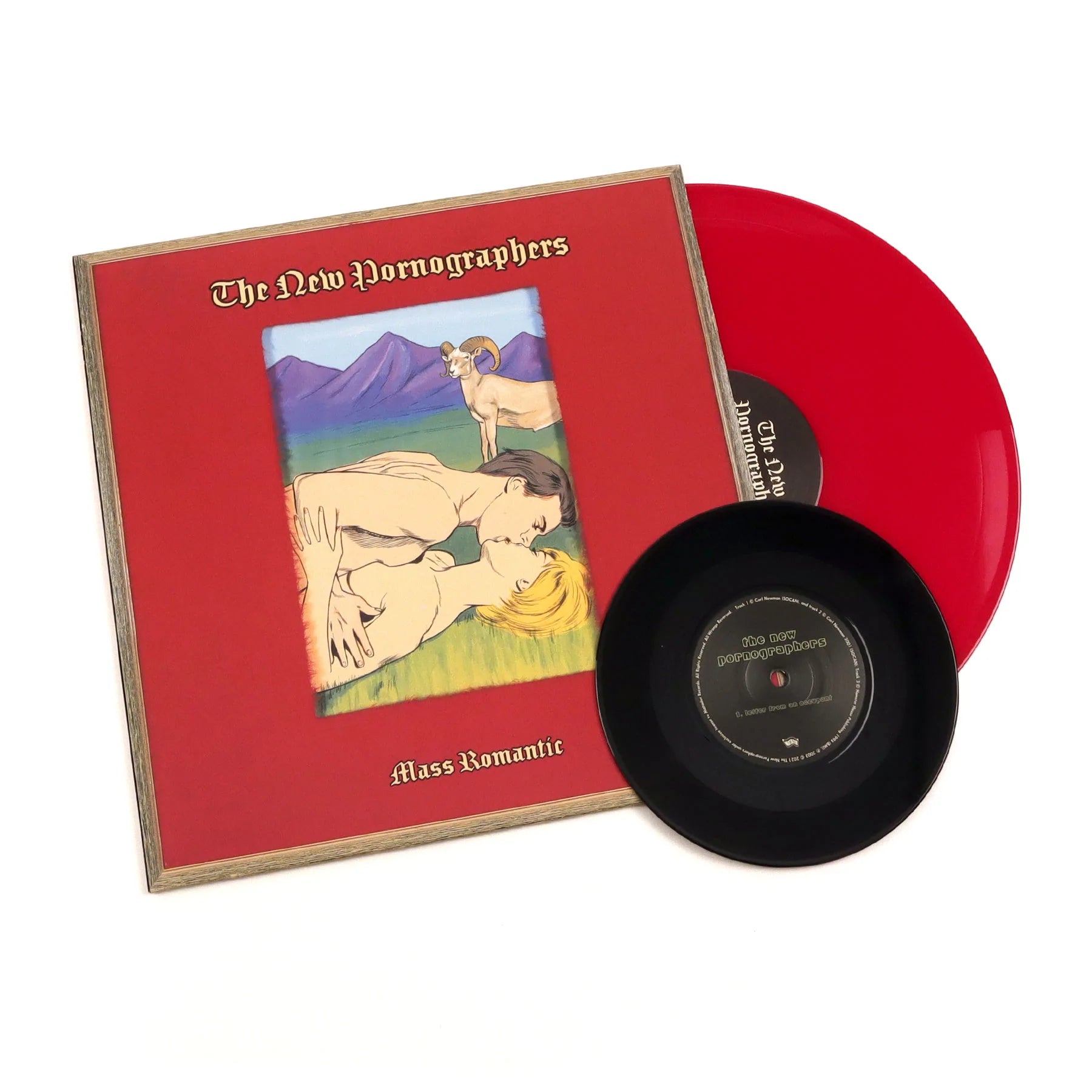 The New Pornographers - Mass Romantic: LP Rojo + 7"