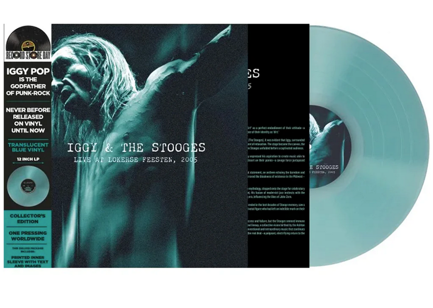 Iggy And The Stooges - Live At Lokerse Festen: LP Azul Transparente (RSD24)