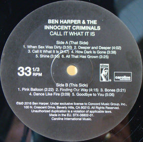 Ben Harper & The Innocent Criminals – Call It What It Is
