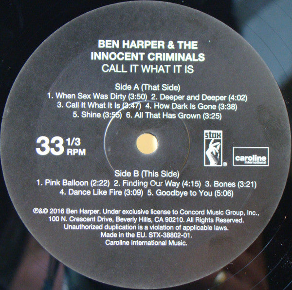 Ben Harper & The Innocent Criminals – Call It What It Is