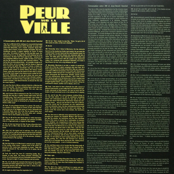 Ennio Morricone – Peur Sur La Ville| (RSD20)