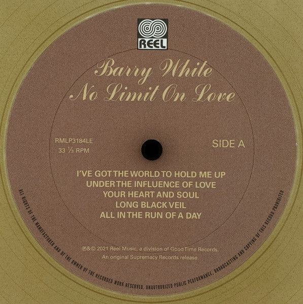 Barry White – No Limit On Love | LP Dorado (RSD22)