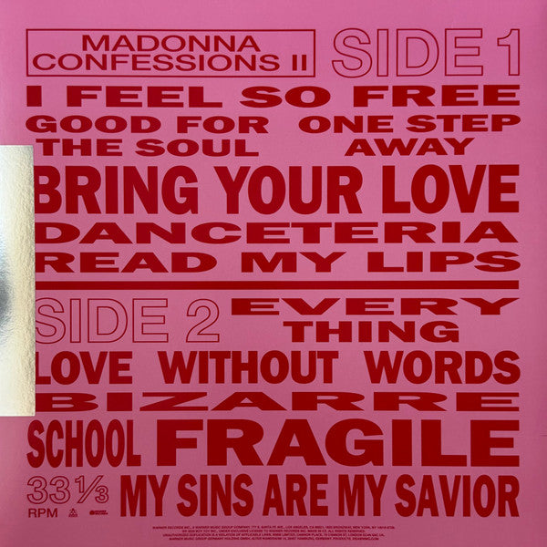 Madonna- Confessions II | LP Rosa