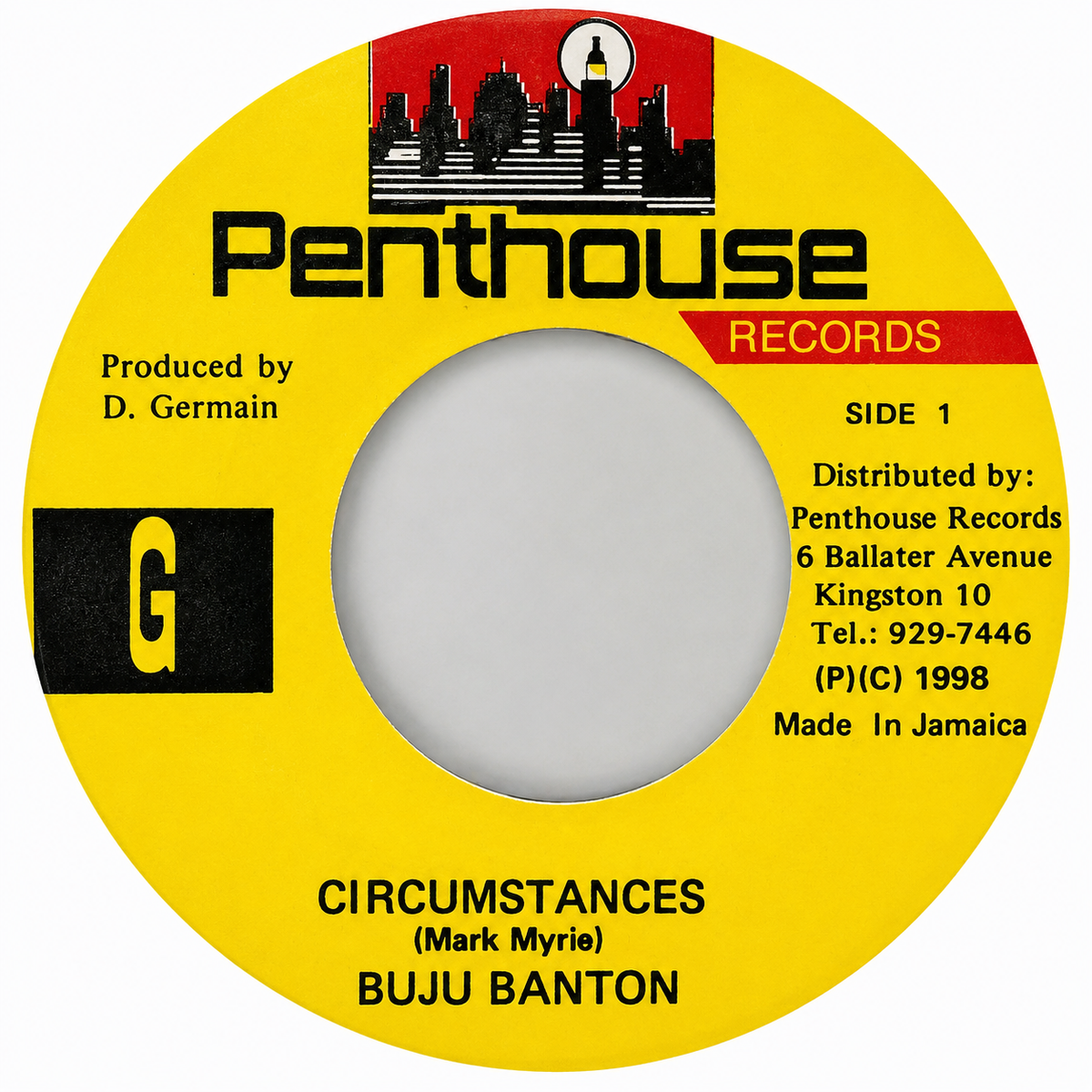 Buju Banton - Circumstances / Version (Penthouse) 7"