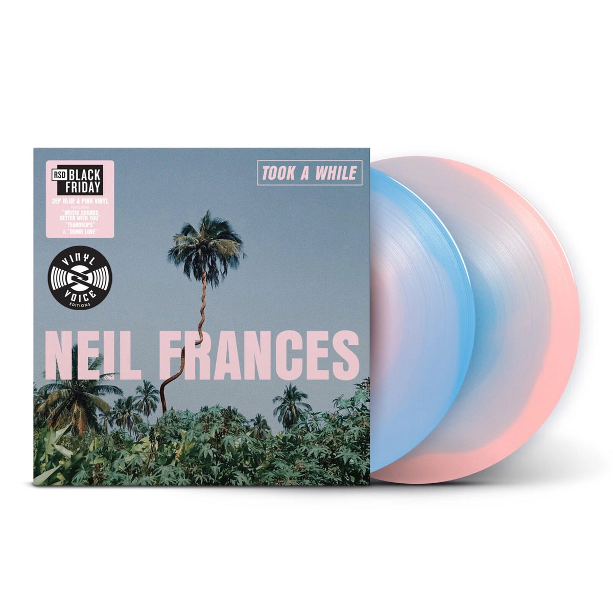 Neil Frances (2) – Took A While / Stay Strong Play Long | LP Azul & Rosa (RSD25)