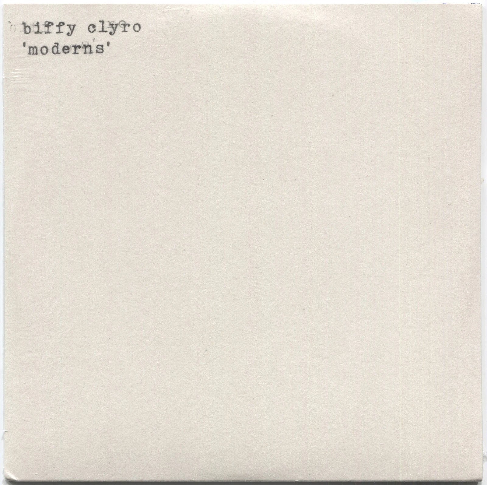 Biffy Clyro – Moderns | 7" Blanco (RSDROP1)