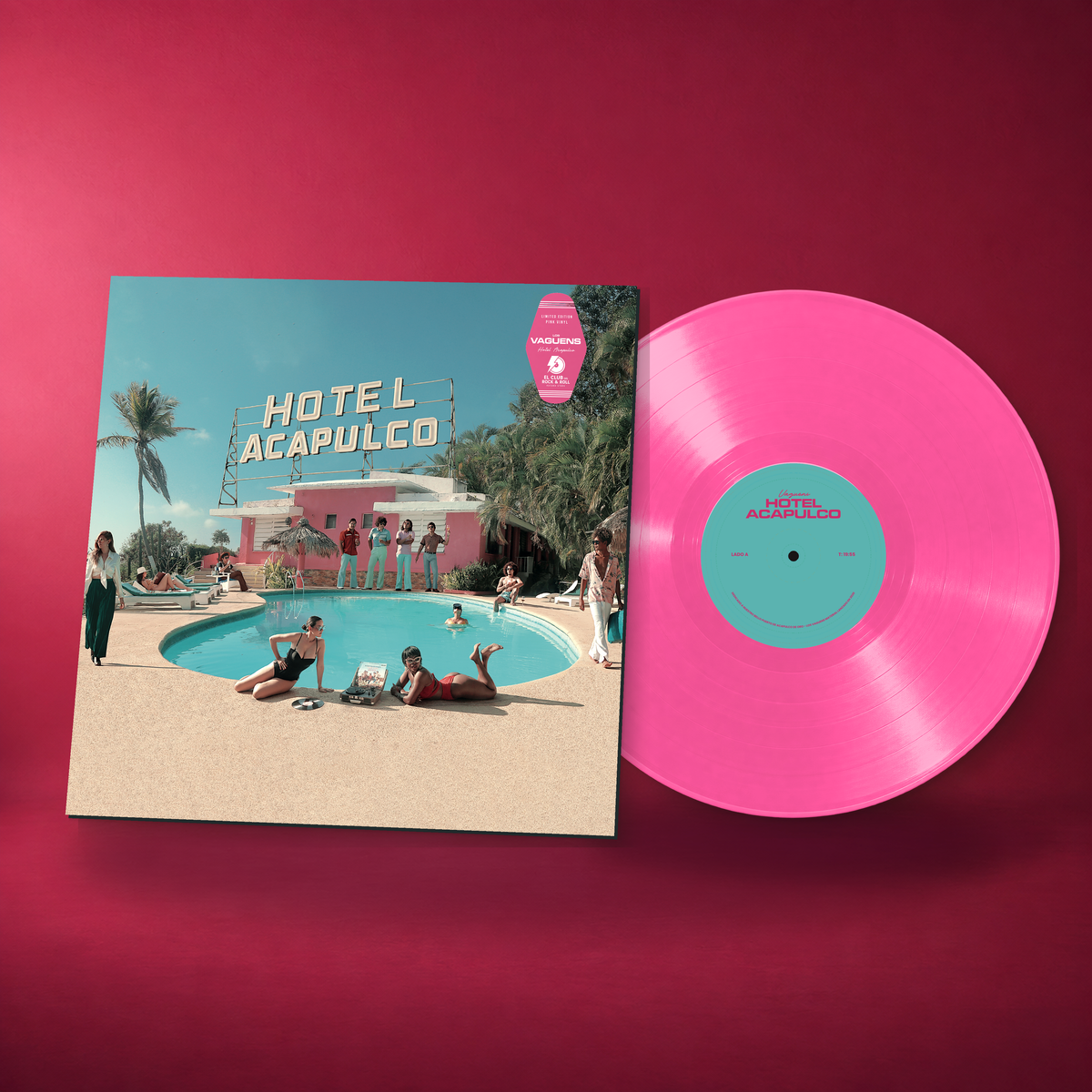[PREVENTA] Los Vaguens - Hotel Acapulco | Vinilo rosa firmado
