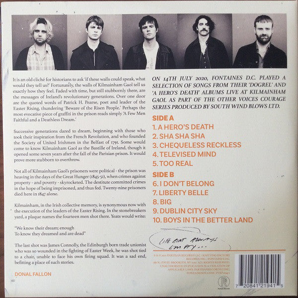 Fontaines D.C. Live at Kilmainham Gaol [RSDROP1]