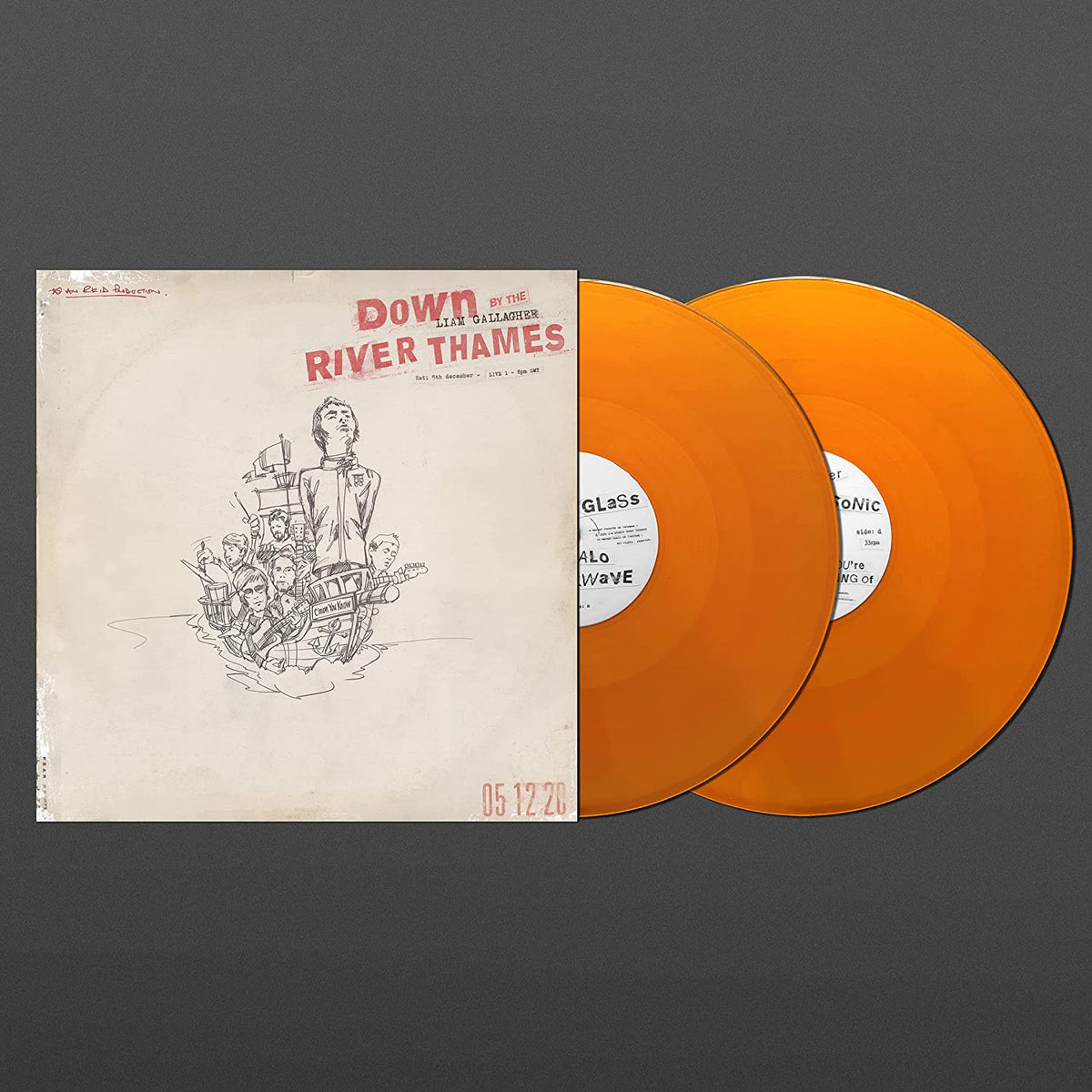 Liam Gallaher - Down by The River Thames: 2LP Naranja